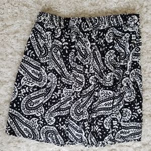 Black and white skirt